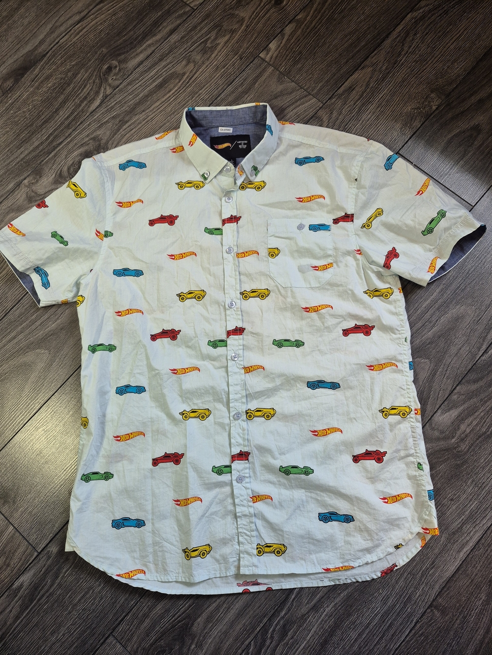 Artistry In Motion X Hot Wheels Collab Button Down Shirt - Car Print
